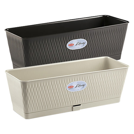 Balconetta Rettangolare 'Liberty' Lt.9 - Bianco Travertino - Stefanplast