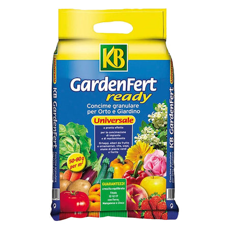 Concime Granulare Universale 'Gardenfert Ready Blu 12-12-17' Kg. 5 - Kb
