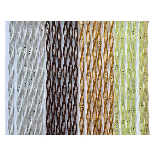 Tenda Elicoidale 'Luna' Cm. 125 X 230 - Marron.Op./Traspar. - Made In Italy