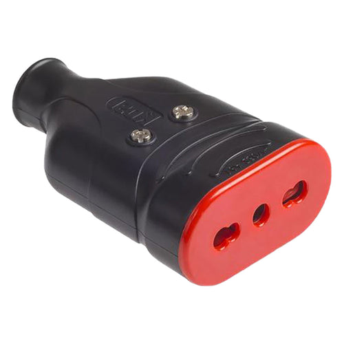 Presa Alta Resistenza 'Ela Plug' 2P+T 10/16A - Colore Nero - Rosi