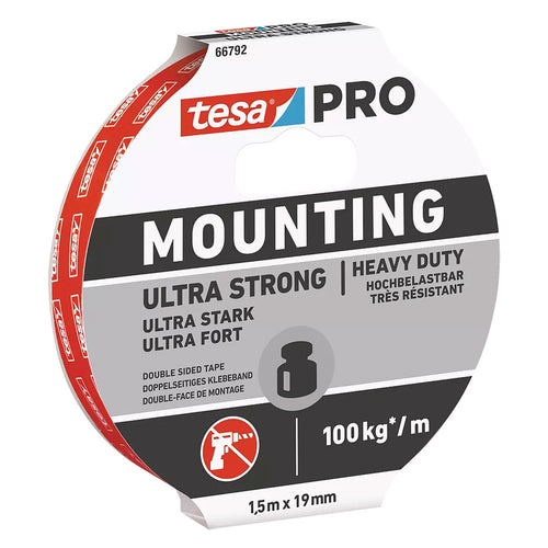 Nastro Biadesivo In Schiuma 'Ultra Strong 66792' Mm 19 X Mt. 1,5 - Tesa