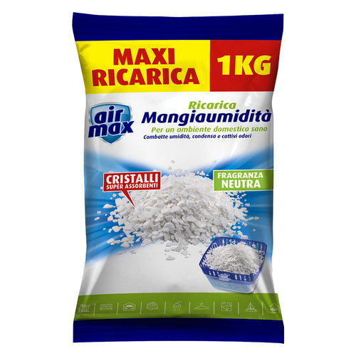 Sali Assorbiumidita' Per 'Air Max Vortex' Gr. 900 + 450 Gratis - Lavanda- 12 Confezione - Airmax