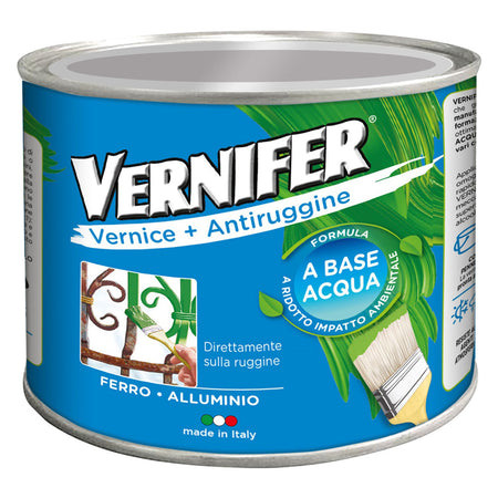 Vernice Antiruggine Base Acqua 'Vernifer' Ml. 500 - Marrone Brillante (4601) - Arexons