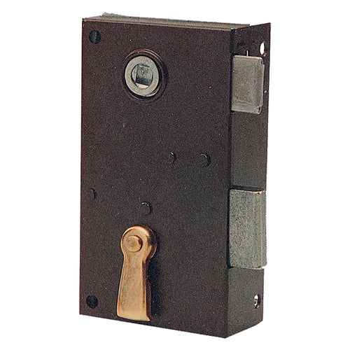 Serratura Verticale Da Applicare Art. 185 E 55 - Lunghezza Mm 80 Dx- 2 Pezzi - Bonaiti