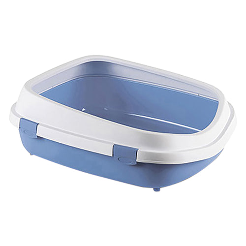 Toilette Per Cani-Gatti 'Queen' Blu Acciaio/Bianco - Stefanplast