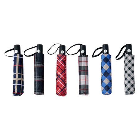 Ombrello Automatico Tipo '7020' Fantasia Scozzese- 12 Pezzi