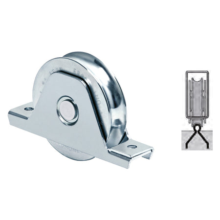 Ruota Per Cancelli Gola A 'U' Art.337 Ø 100 (100S) H.Gola 9,5 Mm- 6 Pezzi - Comunello