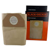 Sacchetti Raccoglipolvere In Carta Per Bidone Aspiratutto Lt. 20 - Black Decker
