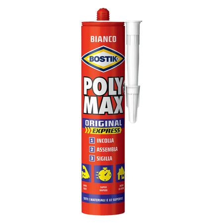 Adesivo Sigillante Universale 'Poly Max' Original Gr. 165 - Bianco - Bostik