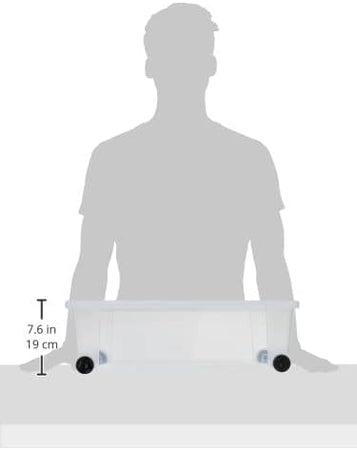 Stefanplast Contenitore Multiuso Rollbox Con Ruote Lt. 30 - Cm. 59X39X18,5 H