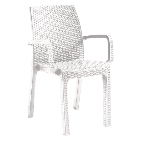 Sedia In Polipropilene 'Verona Armchair' Bianco - Bica