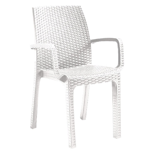 Sedia In Polipropilene 'Verona Armchair' Bianco - Bica