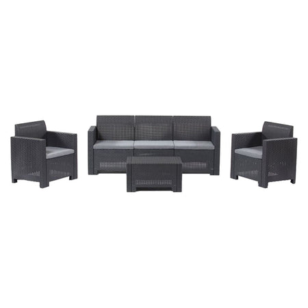 Set Da Giardino Polipropilene 'Nebraska Iii' Tortora - Bica