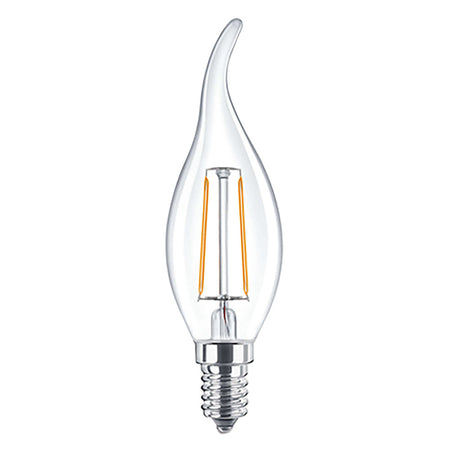 Lampada Led A Filamento 'Fiamma' Calda 2700K 4W=35W E14 - 470 Lm- 10 Pezzi - Novaitalia
