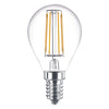 Lampada Led A Filamento 'Sfera' Calda 2700K 4W=35W E14 - 470 Lm- 10 Pezzi - Novaitalia