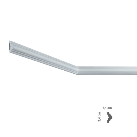 Cornice Decorativa Per Soffitto Mod. I803 - Mm 11 X 24- 300 Pezzi - Bovelacci
