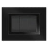 Placca Colore Nero 'Elite' 3 Posti - 5703/Ab - Feb