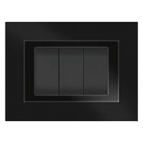 Placca Colore Nero 'Elite' 3 Posti - 5703/Ab - Feb