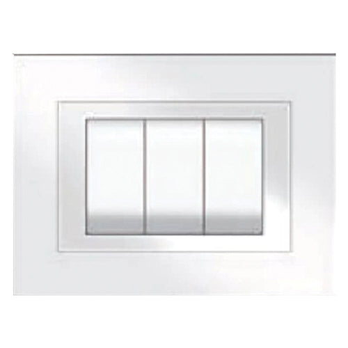 Placca Colore Bianco 'Elite' 3 Posti - 5703/Aw - Feb