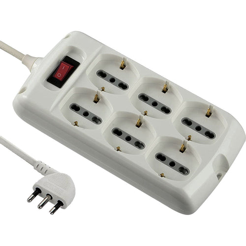 Multipresa Con Interruttore 6 Prese - Electraline