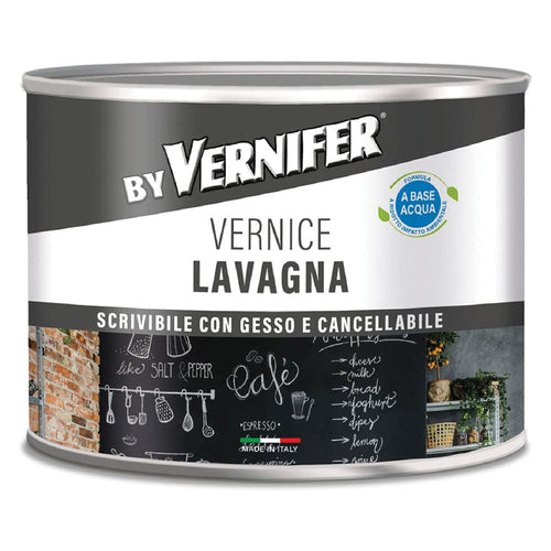Vernice Acrilica Base Acqua Lavagna 'Vernifer' Ml. 500 - Antracite (4809) - Arexons