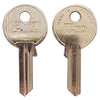 Chiave Ottone Nichelato '020079' Lunghezza 24,3 Mm - 4 Spine- 10 Pezzi - Iseo