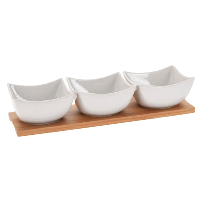 Vassoio Con Tre Ciotole Cm 30 X 10