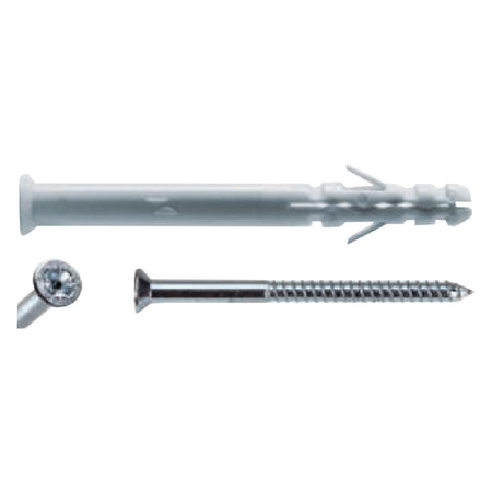 Tassello Nylon C8A60Vt 8 X 60 - Vite 5,5 X 65- 100 Pezzi - G&B