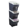 Pattumiera Raccolta Differenziata Set 'Poker Tris' 20 Lt. Cm 28 X 40 X 31 H - Bama