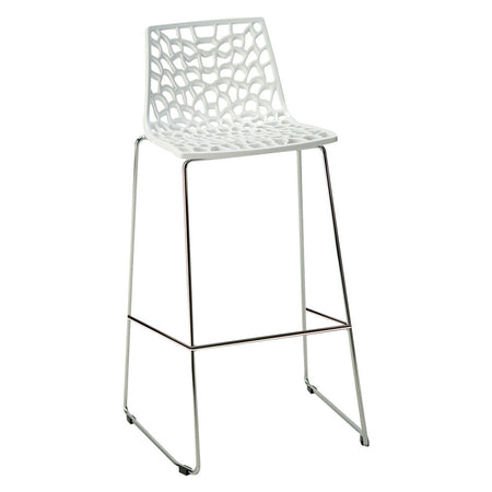 Sedia Sgabello In Metallo / Plastica 'Spider' Seduta Nera - Grandsoleil