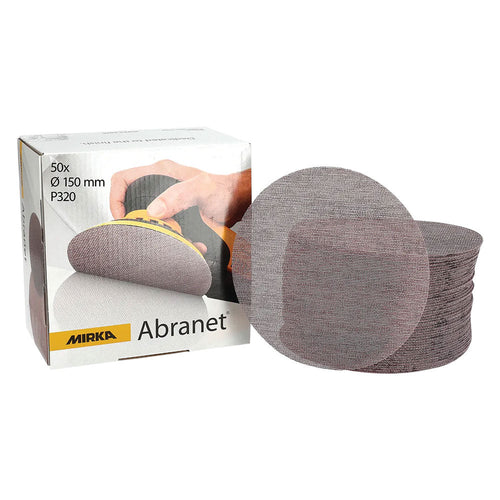 Disco Abrasivo Circolare 'Abranet' Ø 150 Mm - Grana 320- 50 Pezzi - Mirka
