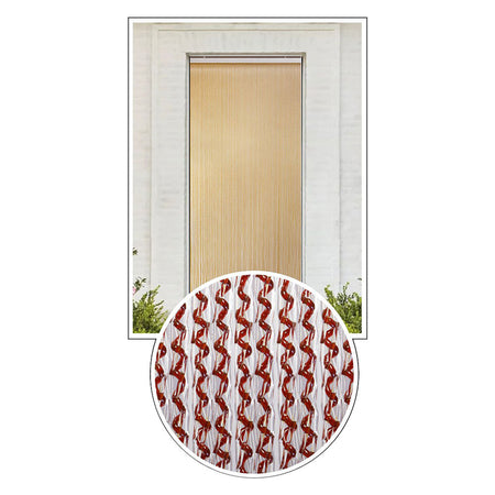 Tenda Elicoidale 'Coco' Cm. 100 X 220 - Cristal/Marrone - Made In Italy