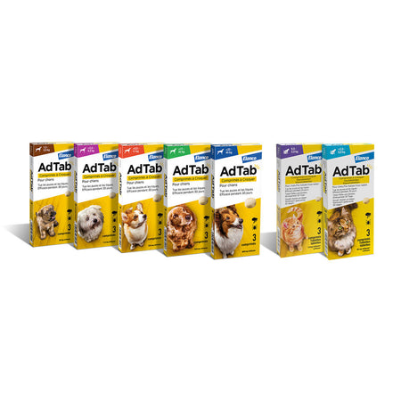 Compresse Antiparassitarie Masticabili 'Adtab' Gatti 0,5 > 2,0 Kg / 3 Compresse Da 12 Mg - Elanco