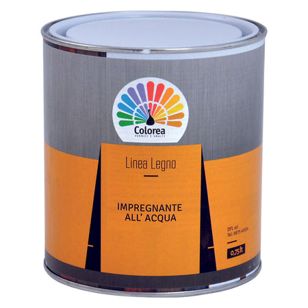 Impregnante Per Legno 'Colorea' Lt. 0,750 Douglas- 6 Pezzi - Colorea