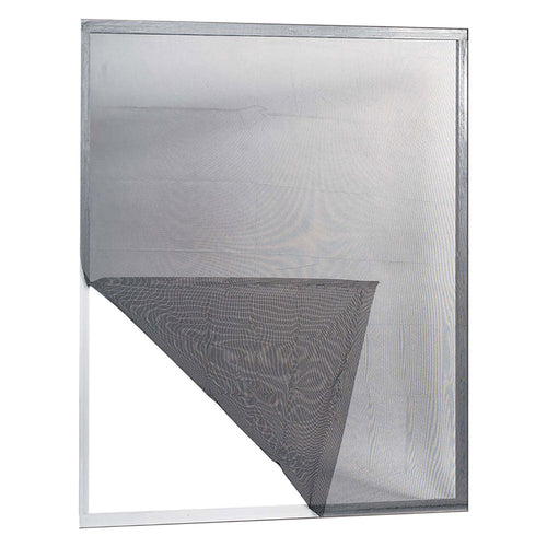 Zanzariera In Poliestere Adesiva Per Finestre 'Ecco' Cm 120 X 160 Col. Grigio - Irs