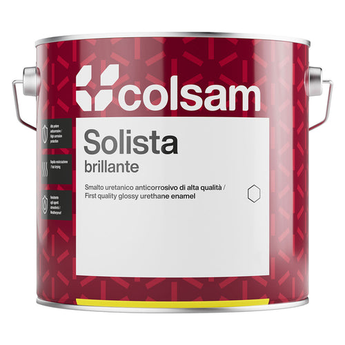 Smalto Sintetico Brillante 'Solista' Lt. 0,750 Verde- 6 Pezzi - Colorificio Sammarinese