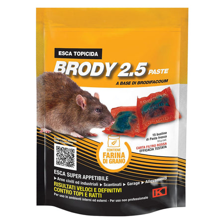 Esca Topicida Fresca Gr. 150 - Rossa- 6 Pezzi - Kollant