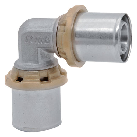 Raccordo A Pressare Curvo Doppio 'Art. 403' 20 X 20- 10 Pezzi - Icma