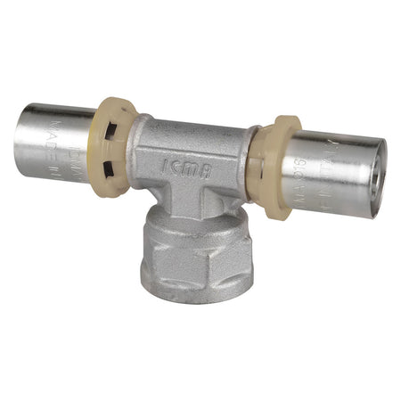 Raccordo A Pressare A 'T' Femmina 'Art. 408' 16 X 1/2 X 16- 10 Pezzi - Icma