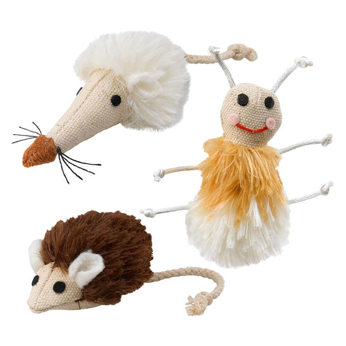 Gioco In Peluche Varie Fantasie- 3 Pezzi - Ferplast