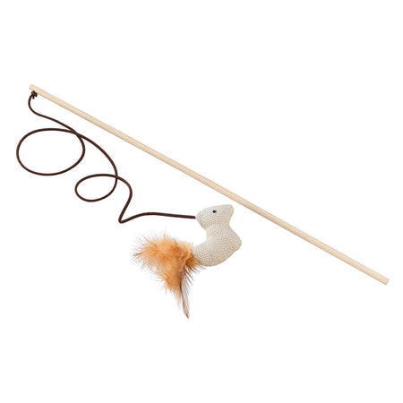 Gioco Con Asta E Topolino Ø 6 X 40 Cm- 3 Pezzi - Ferplast