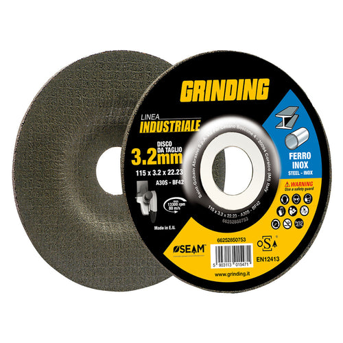 Mola Abrasiva Per Ferro 'Grinding Linea Industriale' Ø 115 X 3,2- 5 Pezzi - Grinding