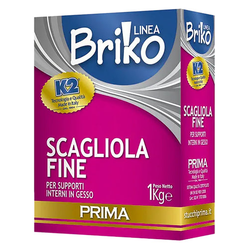 Scagliola Fine In Polvere 'Briko K2' Kg. 1 - Scatola- 12 Pezzi - K2