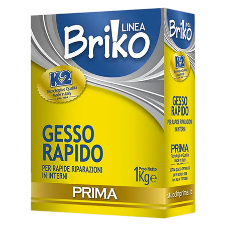Gesso Murario Rapido 'Briko K2' Kg. 1 - Scatola- 12 Pezzi - K2