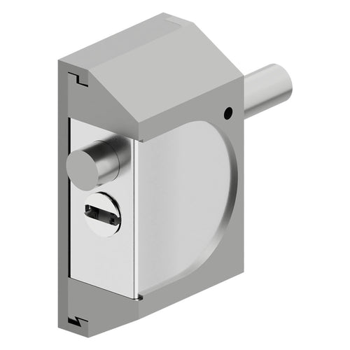 Chiusura Di Sicurezza Per Serrande 'Rif06' Alluminio Silver - Disec