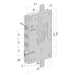 Serratura Da Applicare Triplice Per Porte Blindate Senza Nucleo '250' Interasse Pistoni 28 Mm - Dx - Securemme