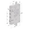 Serratura Da Applicare Triplice Per Porte Blindate Senza Nucleo '250' Interasse Pistoni 37 Mm - Sx - Securemme