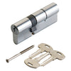 Cilindro Profilato Doppio Serie 'Ky' Mm 25+10+30 = 65 (30+35) Cromo Satinato - Securemme