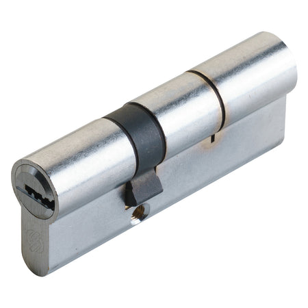 Cilindro Profilato Doppio Serie 'K2' Mm 45+10+45 = 100 (50+50) Cromo Satinato - Securemme