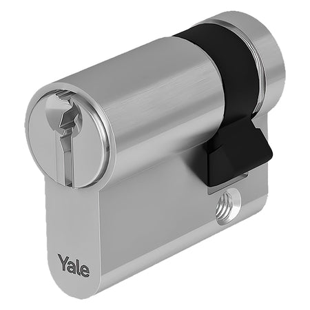 Mezzo Cilindro Profilato Serie 'Y500' Mm 22+10+5 = 37 (27+10) Nichelato - Yale